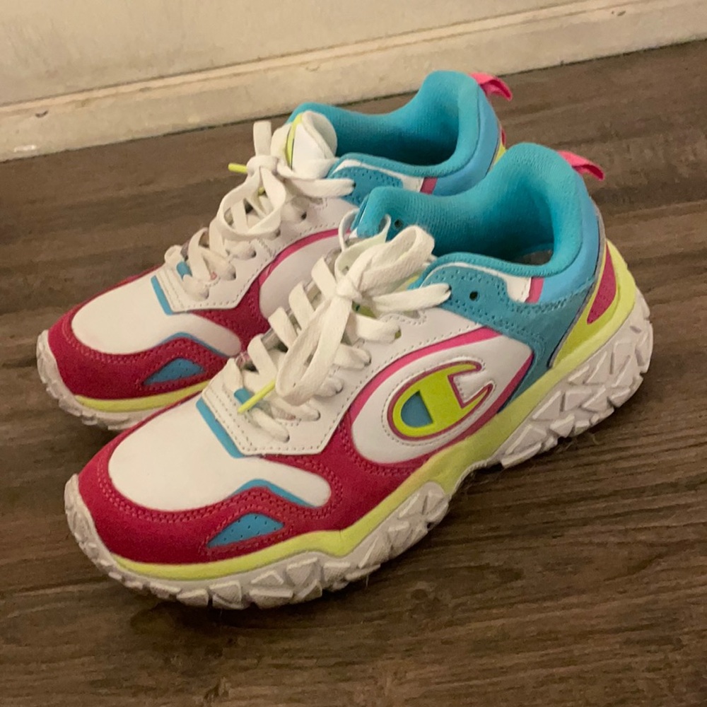 Champion color block shoes. Youth 5.5